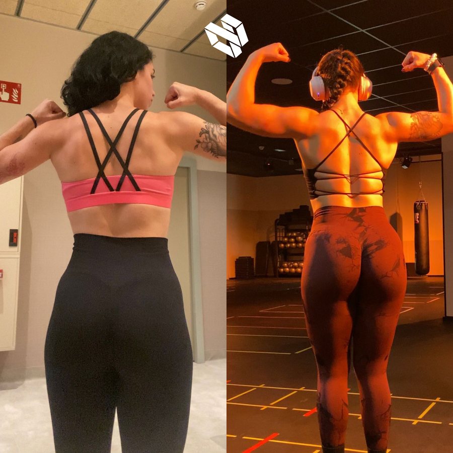 Transformación de Elora — recomposición corporal
